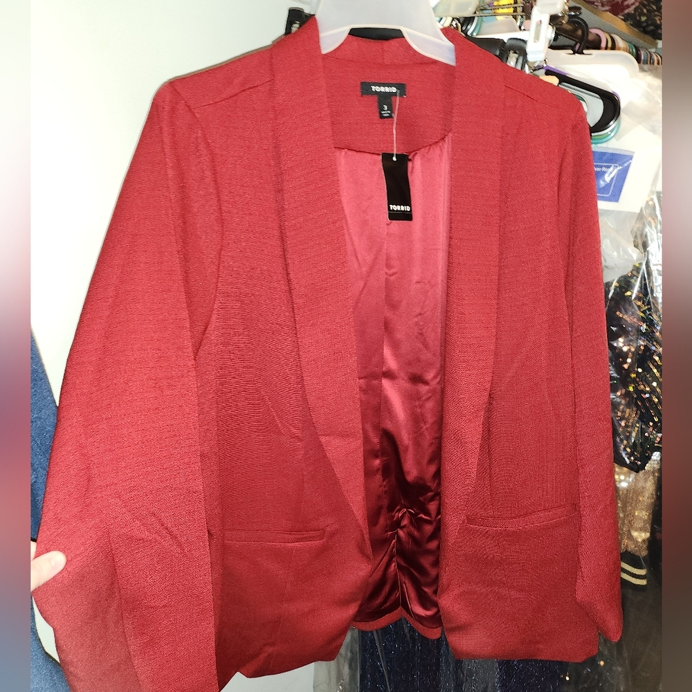 Torrid Pique Longline Blazer